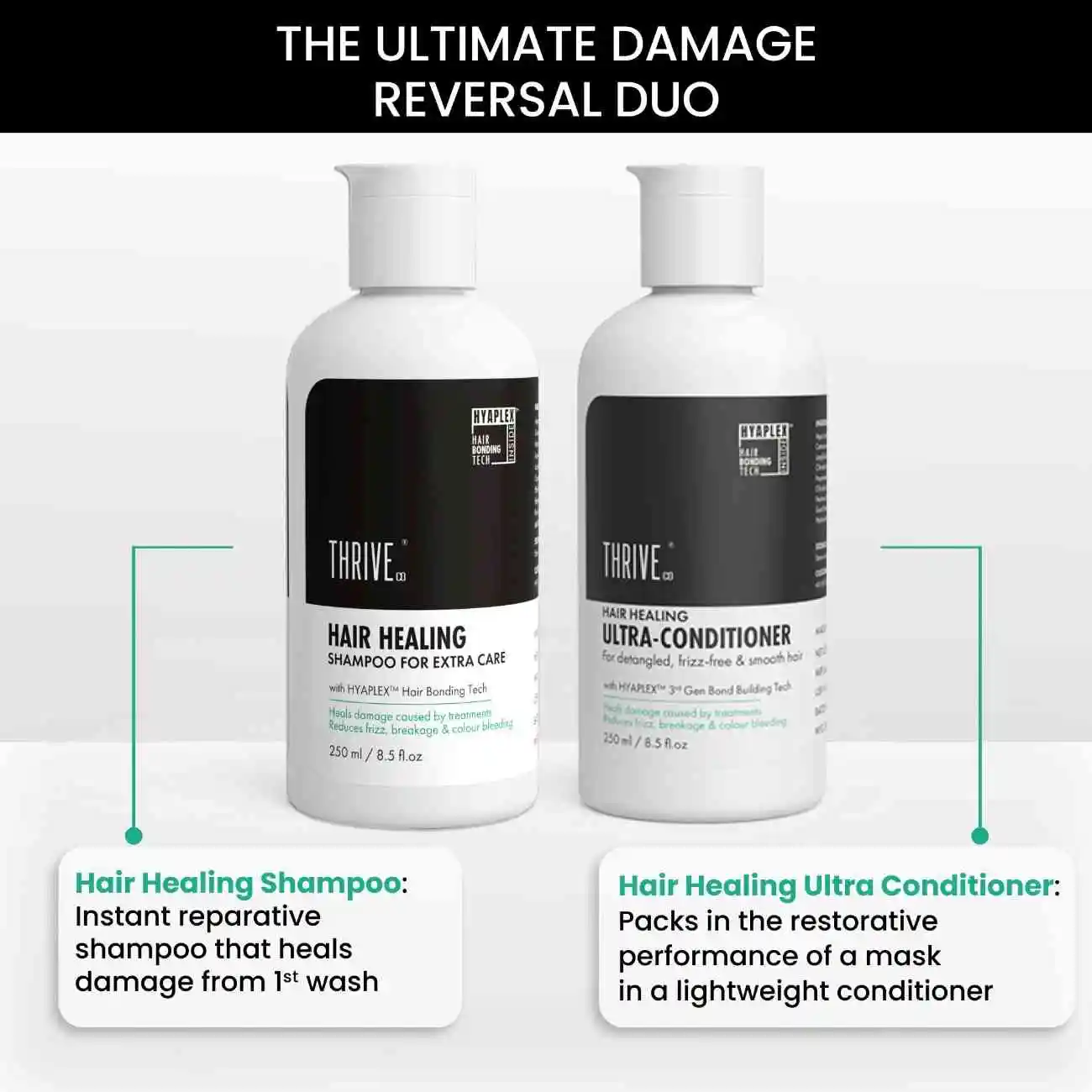 Hair Healing Shampoo (250ml) + ThriveCo Hair Healing Conditioner (250ml) Combo - Image 4